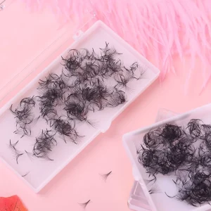 Custom Handmade Volume Lash Fans Loose Pro Made Eyelash Extension Loose Lash Fans 16d 0.03 1000fans