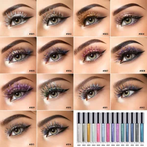 Custom Holographic Gel for Pigmented Metallic Duochrome Lash Waterproof Quick Dry Vegan Cruelty Free Chameleon Glitter