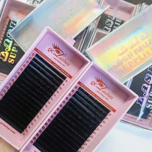 Custom J B C CC D DD L LC LD M Curl Volume Velvet Eyelash Extensions 6-25 Length 0.03 Individual Cashmere Lash Volume Eyelashes