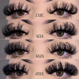 Custom Lash Box Private Label Dramatic Mink Eyelashes 3D 25mm False Strip Faux Mink Eyelash Vendors