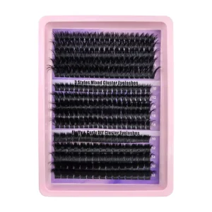 Custom Lash Cluster Individual Segmented Lashes DIY Pre Made False Lashes Custom Faux Mink Fan Clusters Lashes