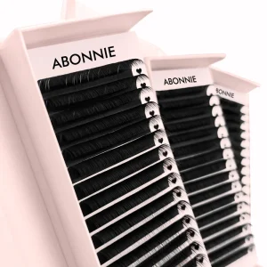 Custom Lash Extensions Trays Mega Volume Lash Cashmere Fluffy Matte Black Eyelash Extensions Tray Soft Velvet Lash Trays