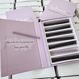 Custom Logo 5D Rapid Use Premade Fans 0.05mm LD Curl Small Pointy Base Lash Fans Professional Narrow Fan Eyelashes
