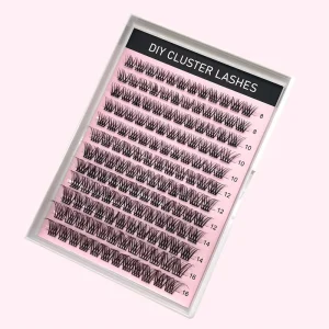 Custom Logo Cluster False Eyelashes in Wispy Cluster Lashes Eye Lash Clusters