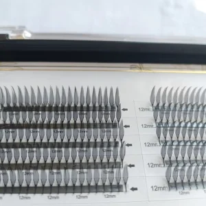 Custom Logo Comic Style Fan Eyelashes New Release With Unique Design Handmade False Eyelashes in 0.07 C D Curl Eyelash Extension