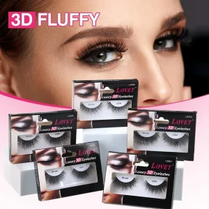 Custom Logo Cruelty Free Natural Long Lashes Bulk Private Label for 3D False Eyelashes