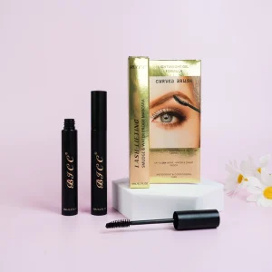 Custom Logo Curling Vegan Organic Keratin Eye Lash Waterproof Thick Volume 4D Silk Fiber Eyelash Mascara Private Label