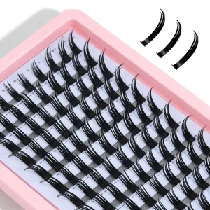 Custom Logo DYL Brand Individual Extensions Handmade Faux Mink Cluster Lash Kit 0.07mm Synthetic Hair 10 Rows DIY
