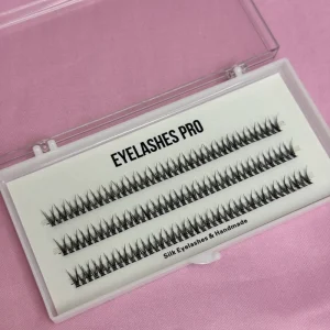 Custom Logo Grafted Fishtail Eyelashes Naturally Style DIY Cluster Lashes False Lash Clusters Private Label