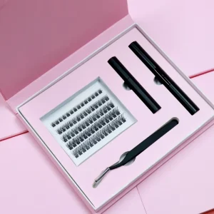 Custom Logo Handmade 0.07mm Synthetic Hair Lash Cluster Kit Bulk DIY Private Label