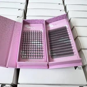 Custom Logo High Density Eyelash Extensions Heat bonded Individual Lash Tray for High end Beauty Salons and Salon Grade Order