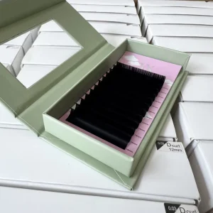 Custom Logo High Density Mega Volume Lashes Deep Black Lash Tray for Boutique Professional Eyelash Salon Studios