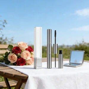 Custom Logo High Quality Ready To Ship Sweat Proof 2 In 1 No Clump Smudge Proof Professional Grade Beach Ready Tubing Mascara
