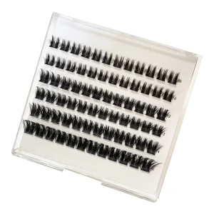 Custom Logo Individual DIY Lash Cluster Knot Free Fluffy and Dark Cluster Lashes