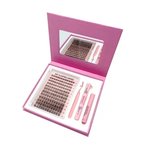 Custom Logo Lash Cluster Volume DIY Fluffy Cluster Lashes Kit Cluster Eyelashes
