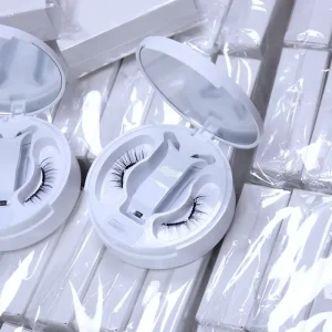 Custom Logo Magnetic Eyelashes with Applicator Natural Look Lightweight Reusable Strip Magnetic Lashes Manufacturer
