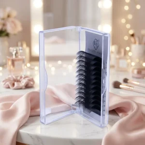 Custom Logo Matte Black Vegan Cruelty Free Handmade Volume Eyelash Extensions Dense Soft Trays
