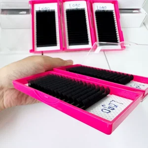 Custom Logo No Gap Individual Lash Extensions Heat bonded Professional Lashes for Premium Beauty Salon Services