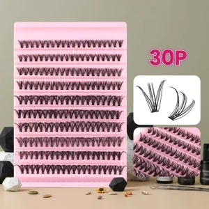Custom Logo Private Label Cluster Lashes Individual Eyelash Clusters for Salon Diy Reusable Natural Long Lasting