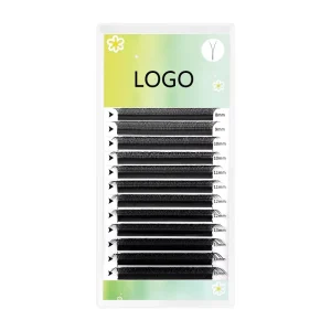 Custom Logo Soft Korean PBT Easy Volume 0.05 0.07 Natural Premade Fans Cluster Lashes Y Shape Eyelash Extension