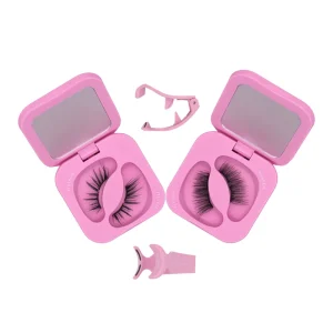 Custom Logo Soft Magnetic Eye Lashes Kit Reusable 3D Natural Full Strip False Eyelashes Without Glue