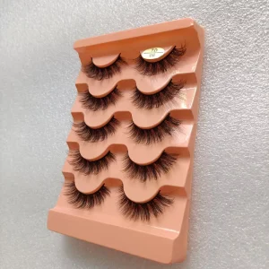 Custom Logo Strip Lashes Glamour Wispy Curly Thick 3D Natural Long Reusable Cruelty Free Lightweight Eyelash