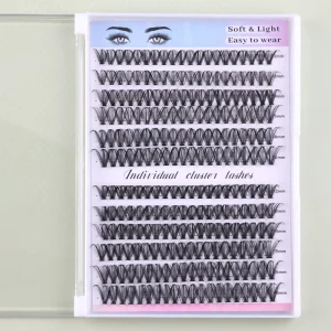 Custom Logo Super Pretty Lashes Cluster Lash Cluster Kit Custom Logo Natural Soft Lashes Clusters Supplier