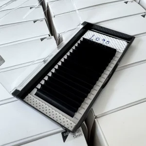 Custom Logo Uniform Arrangement Volume Lashes Deep Black Lash Tray for Professional Eyelash Training Technicians