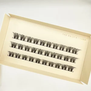 Custom Logo Wispy Individual Cluster Lashes 20D 30D 40D Individual Segmented DIY Lash Extensions Kit Fluffy Cluster Lashes