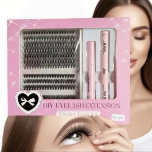 Custom Logo for Diy Fluffy Lash Clusters D 30D&40D Cluster Lashes Kit With Tweezers Bond Seal and Remover