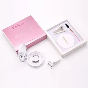 Custom Magnetic False Eyelashes Hypoallergenic No Glue Quantum Magnets Lashes Bulk From Factory