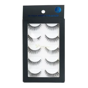 Custom Packaged 22Mm 25Mm 3D Dramatic Fluffy Messy Luxury Curly Short Mink 10 Pairs Full Strip Lashes Eyelashes Set