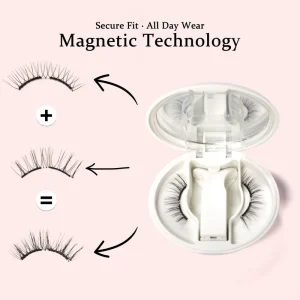 Custom Packaging Soft Magnetic Lashes No Glue Soft Magnetic Eyelashes Natural Look Soft Magnetic Eyelashes with Applicator