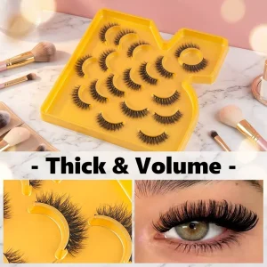 Custom Packaging Strip Lashes False Eyelashes Reusable Natural Look for Daily Wear Makeup