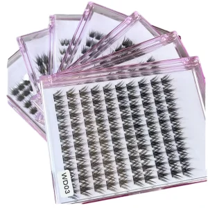 Custom Packaging and Logo C D Curl 8-16mm Available Premium Hand Tied Eyelash Extensions for Salons
