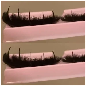 Custom Private Label 5D Fluffy Eyelashes Handmade Luxury Lash Strips That Look Like Extensions 15mm-25mm Real Mink Lashes