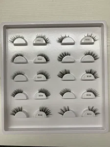 Custom Private Label Reusable Fluffy Russian Eyelashes Full Strip D Curly False Eyelashes