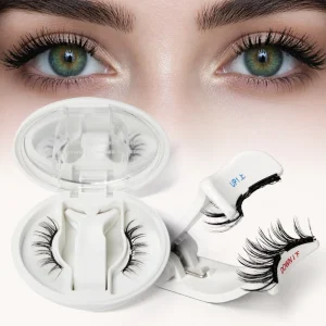 Custom Reusable Faux Cls Magnetique Eyelashes No Eeed Glue Eye Lashes Natural Look Magnetic Eyelashes Soft Band With Applicator