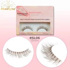 Custom Reusable Fur False Eyelashes Natural Soft Thick 3D Cruelty Free Full Strip Lash Strips