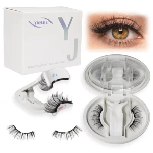 Custom Reusable Soft Magnetic Eyelashes with Applicator No Glue Required Natural looking Lash Cluster Set Easy to Apply