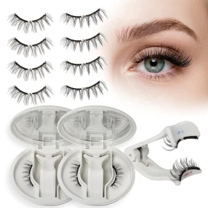Custom Reusable Soft Magnetic Synthetic Eyelashes with Applicator No Glue Needed Various Styles Soft Magnetic Lashes