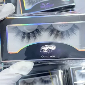 Custom Russian Curly Synthetic Eyelashes Hand Made 20mm False Lashes D Curly Full Strip Faux Mink Eyelashes