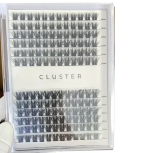 Custom Vegan 3D Segment Glue Needed Cluster Lashes Individual Precut Lashes Cruelty Free Reusable Natural Black Clusters