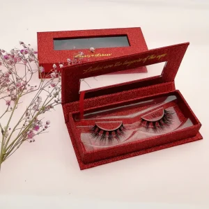 Custom eyelash packaging natural and soft mink lashes 3D mink eyelashes with private label