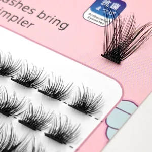 Custom logo 0.07mm DIY Lashes Cluster Kit 8-16mm Invisible Band False Eyelashes 10 Rows Individual Cluster Eyelashes
