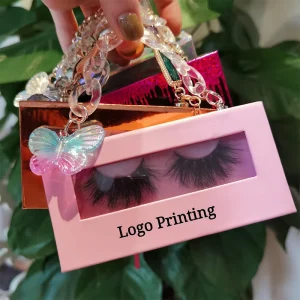 Custom logo D Curl Fluffy Faux Big Mink Lash New 27mm Design 5D 3D Magnetic Eyelash Packaging with Pen Compar Brush and Tweezer