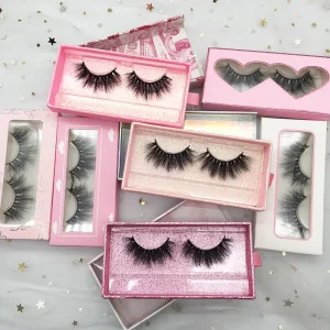 Custom logo Lash case Classic Silk Lashes 10 Pairs Premium Silk Curly Faux Mink Vegan Lash