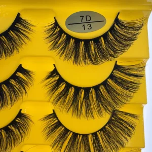 Custom logo Wispy Natural False Cat Eye Lashes Faux Mink Full Strip Eyelashes Private Label