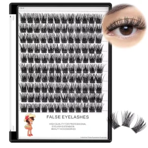 Customizable Blooming Flower Effect Cluster Lashes DIY Individual Synthetic Hair Realistic Natural Eyelash Extension Kit Lizi