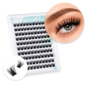 Customizable Cluster Eyelashes Own Brand C D Curl Segment Pre cut Extension Kit Cluster Eyelash Kit